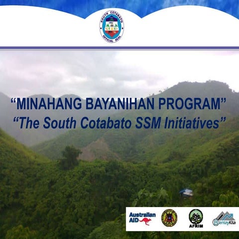Comval BK: Minahang Bayanihan: Small Scale Mining Initiatives