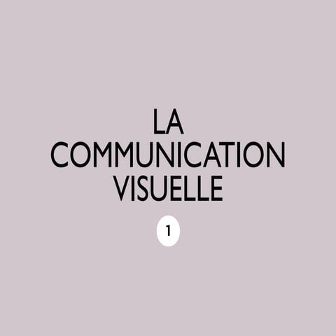 Communication Visuelle - introduction