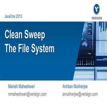 Clean Sweep FileSystem - Java NIO 2 | PPTX