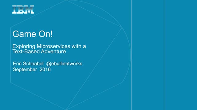 Game On! Exploring Microservices with a Text-Based Adventure Game