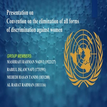 Convention on the elimination of all forms of discrimination against women