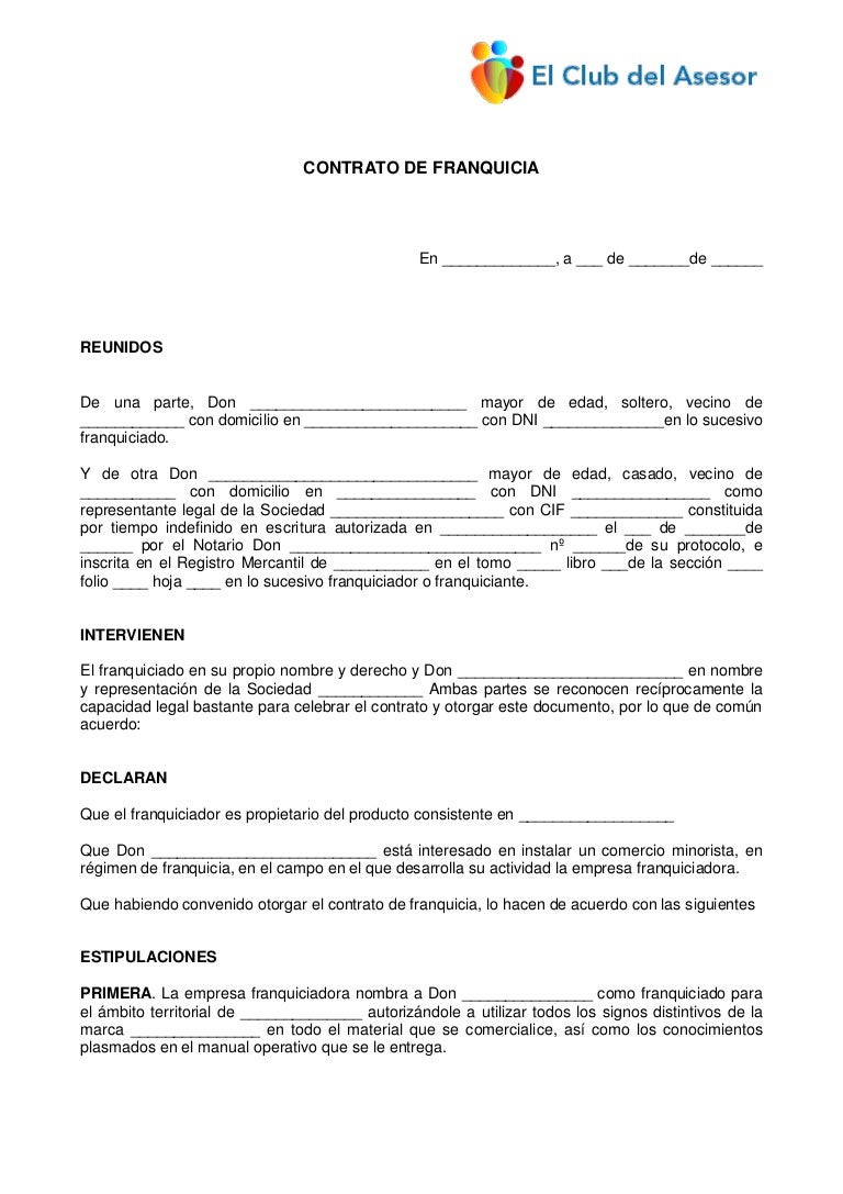 Con35 contrato franquicia