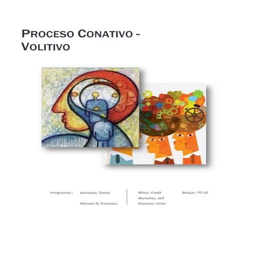 Proceso Conativo - Volitivo