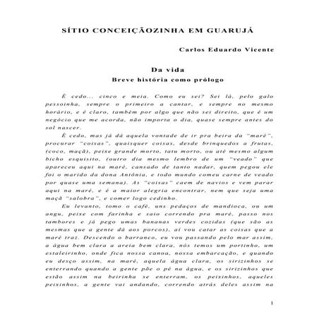 Analise socio-historica da comunidade caicara de Conceicaozinha - Guaruja