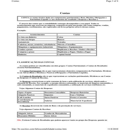 Diferença entre conta analítica e sintética no plano de contas | DOCX