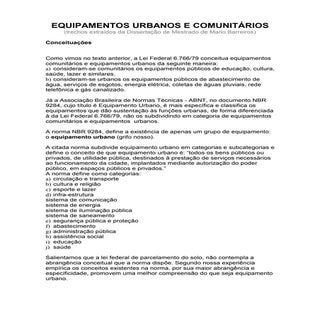 Conceito equipamentos