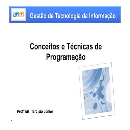 Conceitos e técnicas de programação aula 2