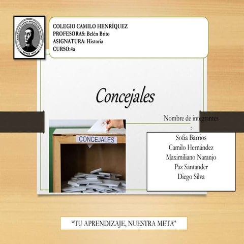 4º Año Básico - Proyecto de Tecnología & Historia - Consejales