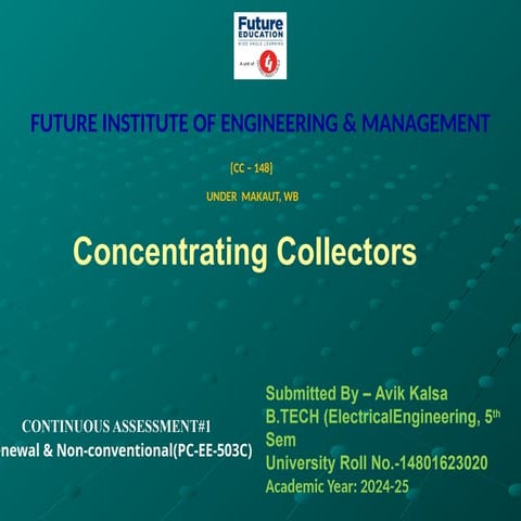Concentrating collectors.pptx uiihg yijytj yuok