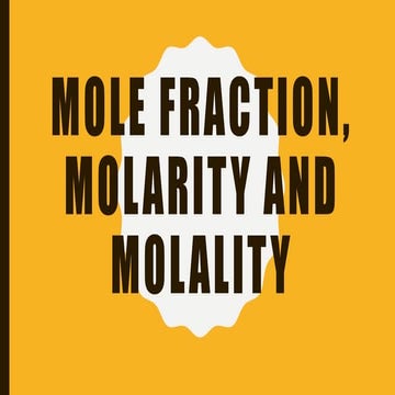 CONCENTRATION OF SOLUTIONS