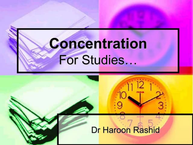 Concentration for study