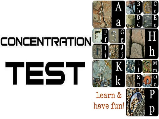 Concentration test