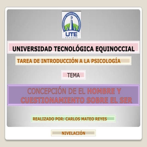 Concepción del hombre   ute