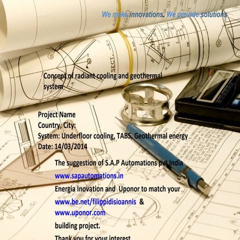 Concept of radiant cooling and geothermal system | PPT