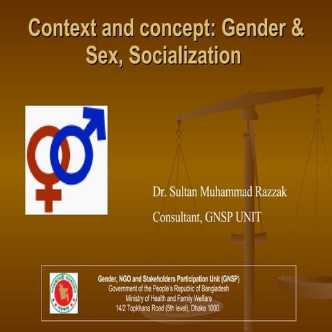 Concept & Context of Gender