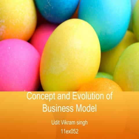 Concept and evolution of business model