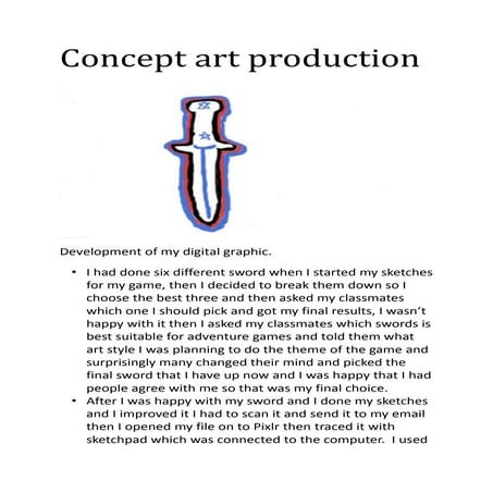 Concept art production