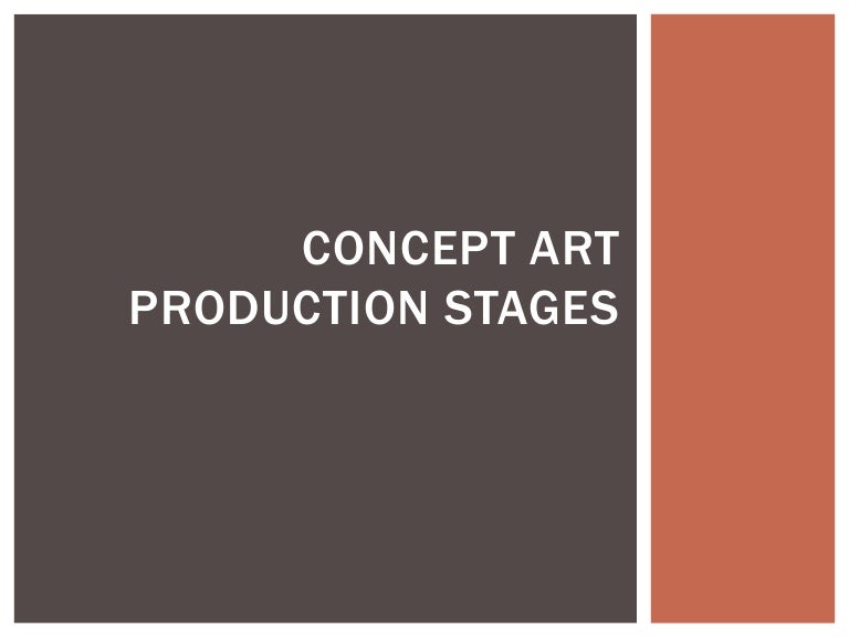 Concept art production stages