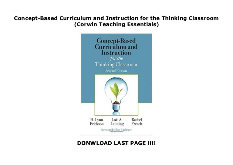 Concept Driven Curriculum – The Concept-Based Curriculum: Key Points ...
