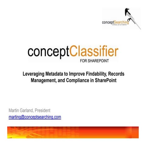 conceptClassifier For SharePoint Driving Business Value