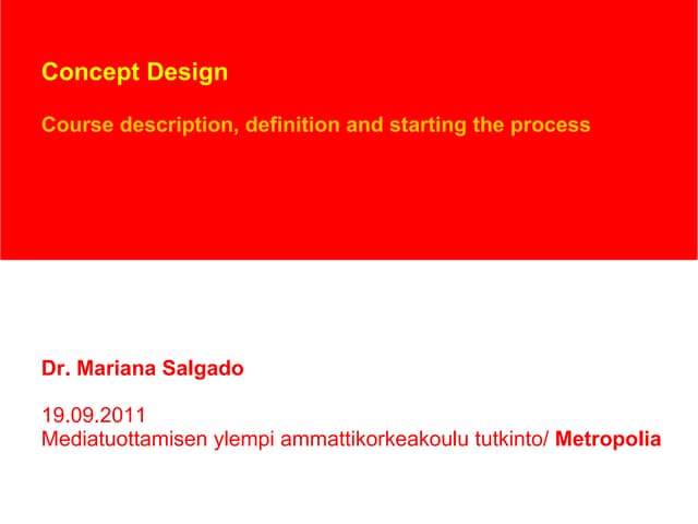 Concept design 
