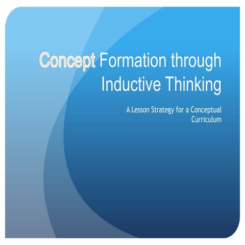 Concept formation