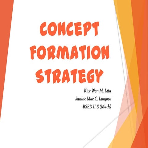Concept formation strategy 