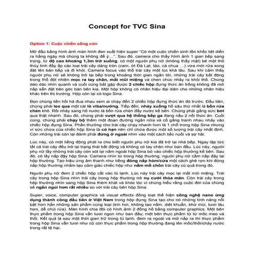 Sina TVC concept