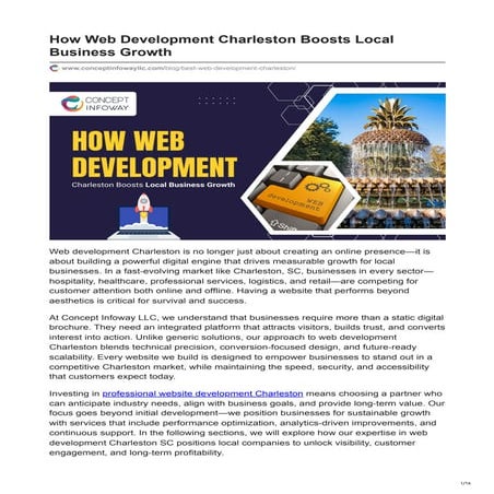 How Web Development Charleston Boosts Local Business Growth