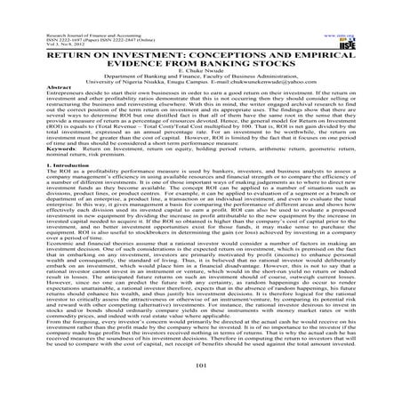 Conceptions and empirical evidence from banking stocks