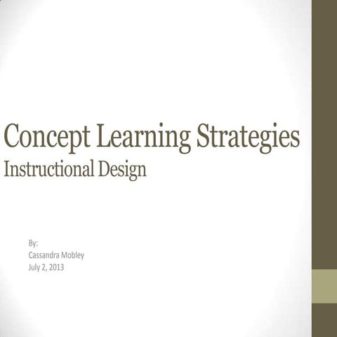 Concept learning strategies [autosaved]