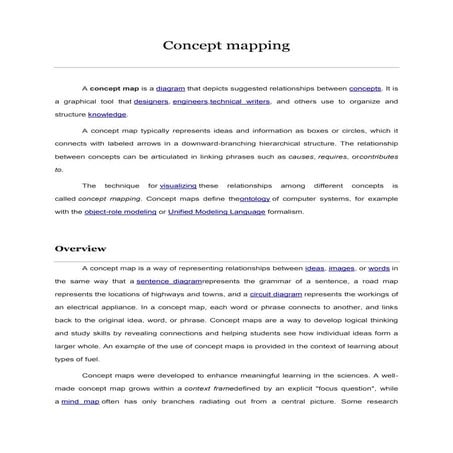 Concept mapping