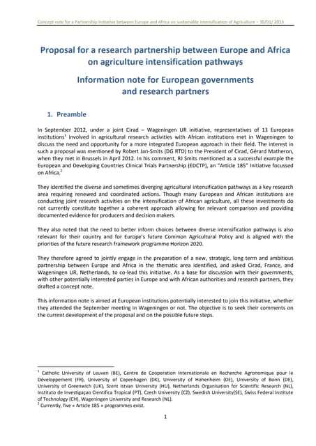   Cirad-Wageningen-Fara side event: Concept note_IntensAfrica Initiative 