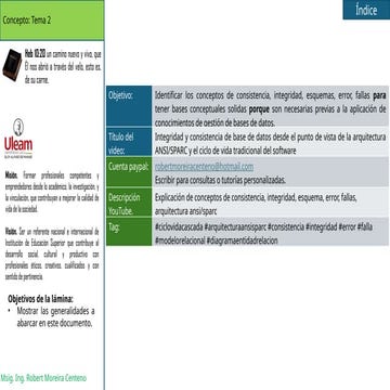 Consistencia e integridad de bases de datos