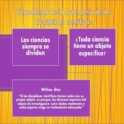Autonomía de las disciplinas científicas