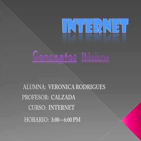 Conceptos BASICOS DEL INTERNET | PPTX
