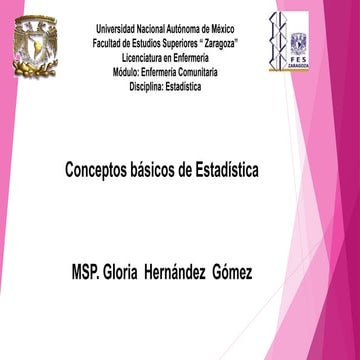 Concepto basicos de la estadistica