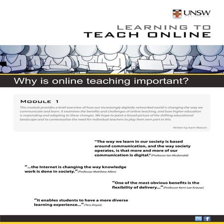 Concepto clave por qué es importante la enseñanza en línea