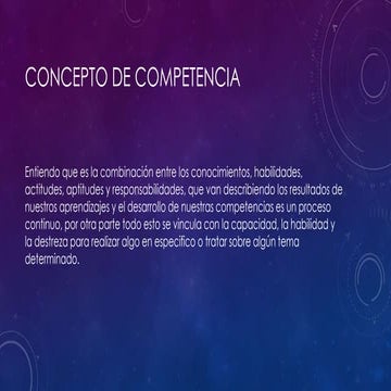 Concepto de competencia