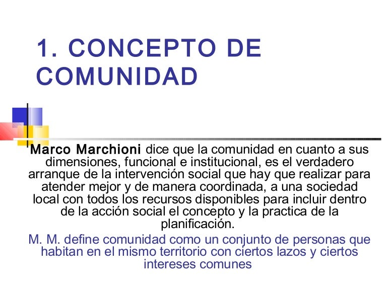 Concepto+de+comunidad