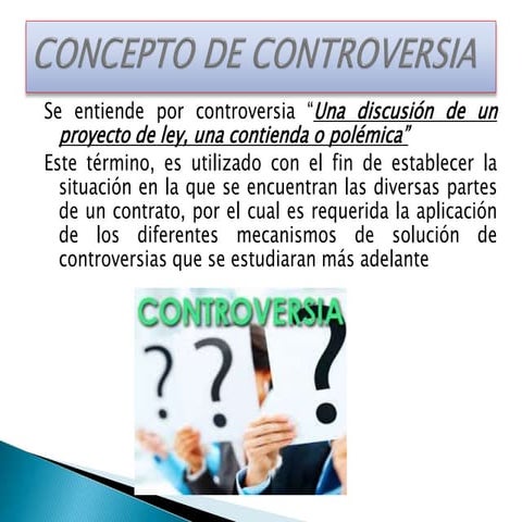 Concepto de controversia