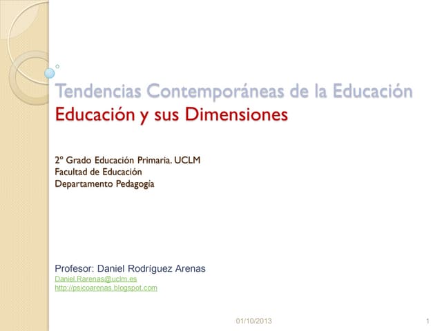 Concepto de educacion  