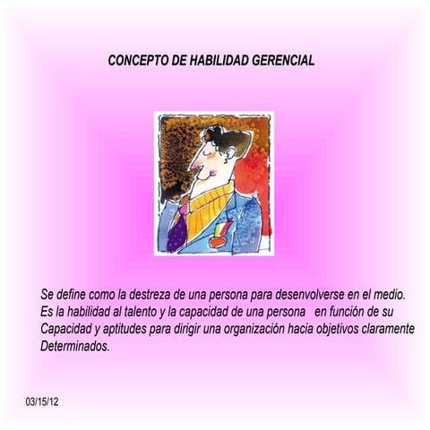 Concepto de habilidades gerenciales