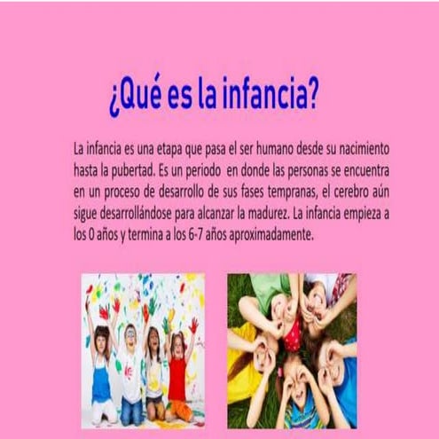 Concepto de infancia