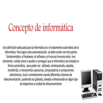 Concepto de informática