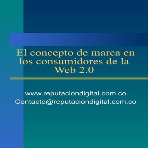 Concepto de Marca en la Web 2.0 