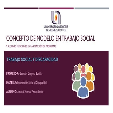 Concepto de modelo en trabajo social