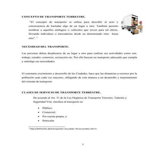 COSTOS DEL TRANSPORTE 