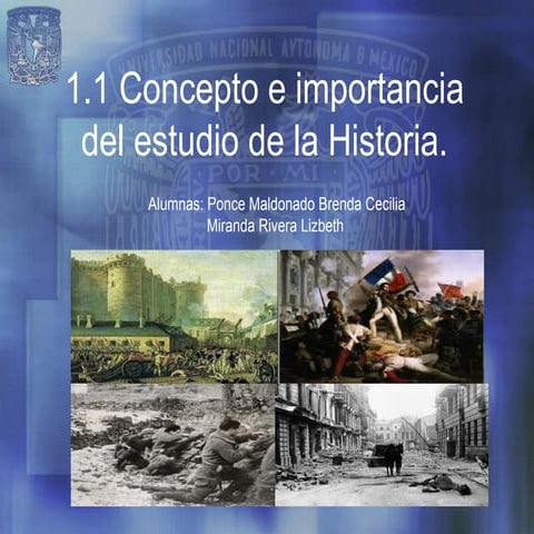 Concepto e importancia del uso de la historia