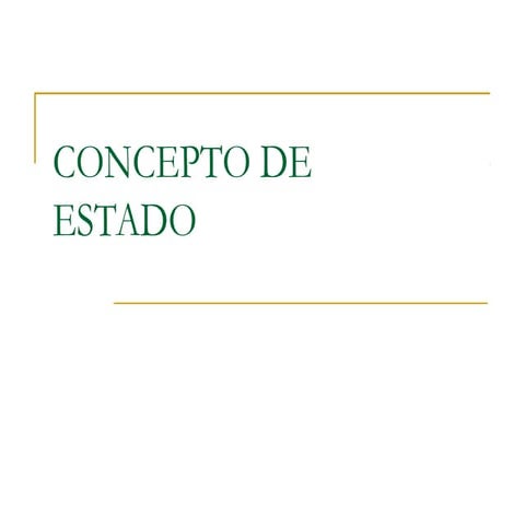Concepto estado